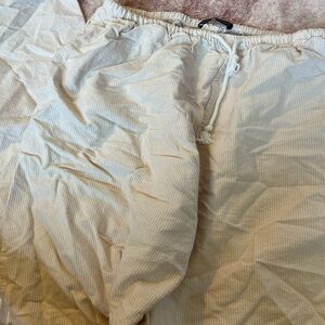 Pink striped brandy melville linen pants